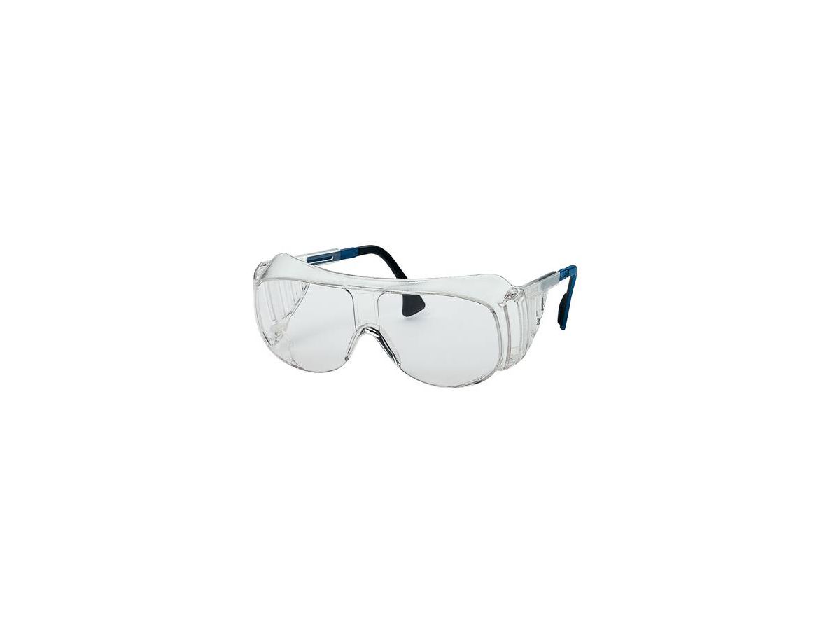 UVEX Überbrille Blau/Schwarz Scheibe: Farblos, Optidur 3000 UV  9161.