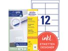 Avery Zweckform Universaletikett 3659 97x42,3mm weiß 1.200 St./Pack.