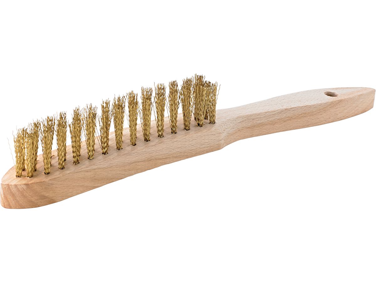 Wire hand brush brass c Rimped 4 row FORMAT