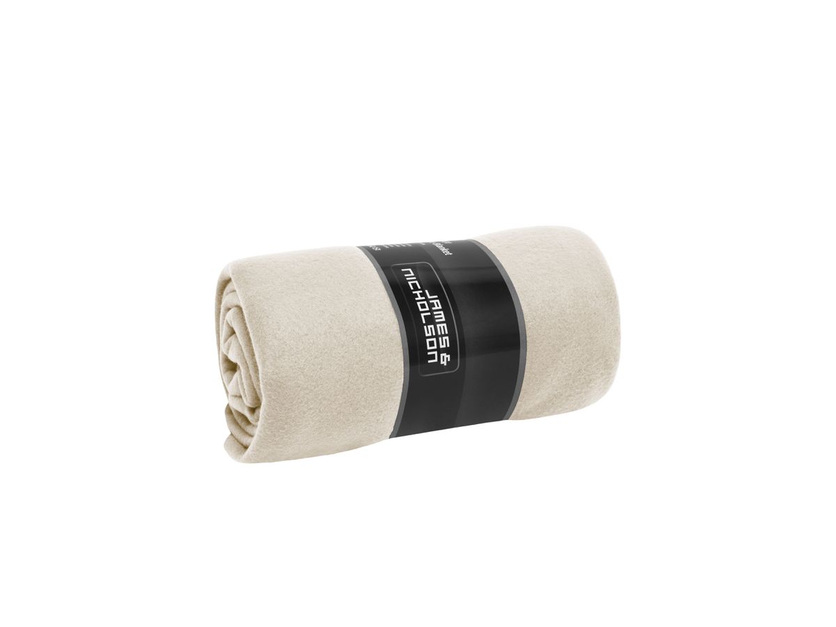 JN Fleece Blanket JN1901 natural/camel, Größe one size