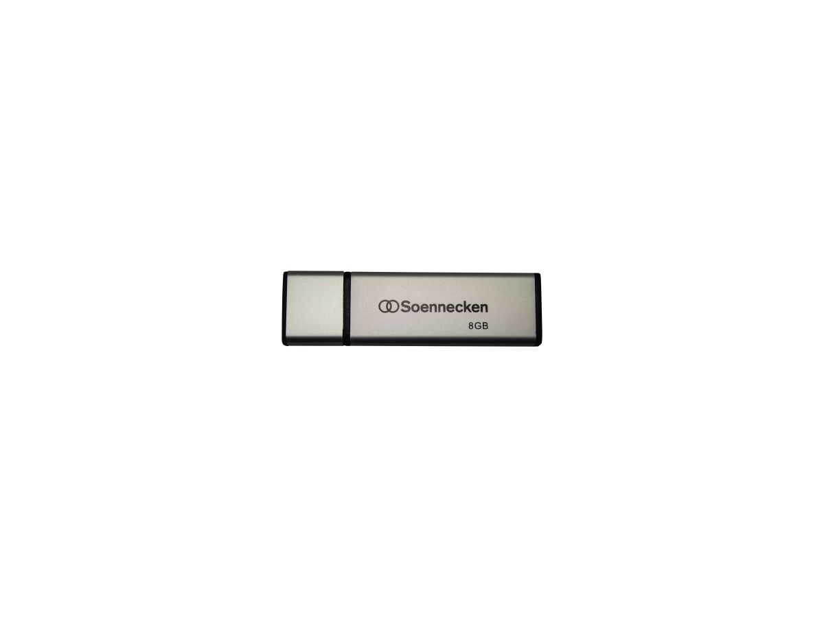 Soennecken USB-Stick 71612 2.0 8GB schwarz/silber