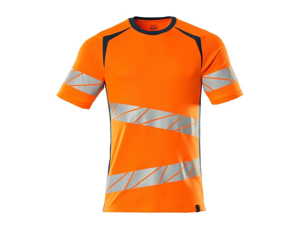 MASCOT T-Shirt Accelerate Safe 19082-771 orange/dunk. petroleum, Gr.3XL