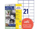 Avery Zweckform Universaletikett 3481-10 70x41mm weiß