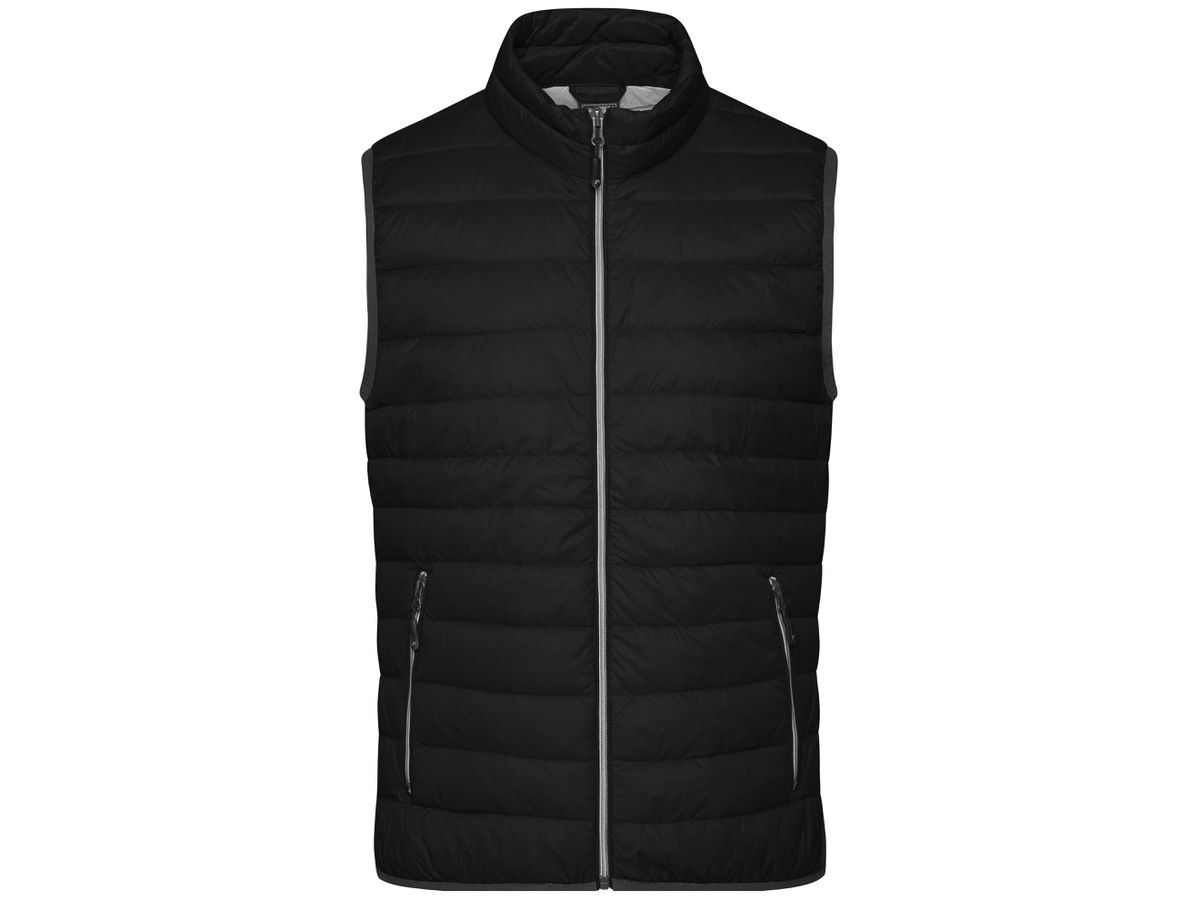 JN Men's Down Vest JN1138 black/silver, Größe 3XL