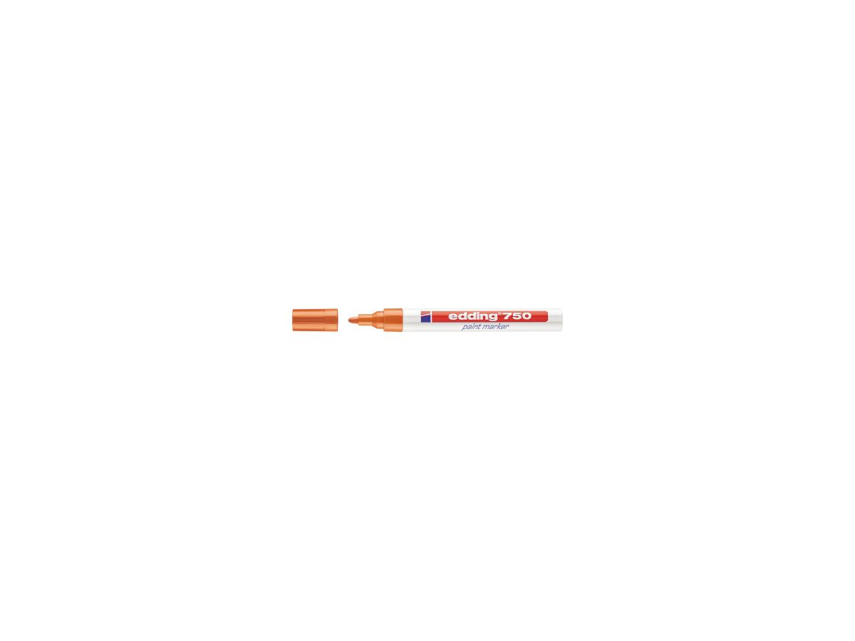 edding Lackmarker 750 4-750006 2-4mm Rundspitze permanent orange