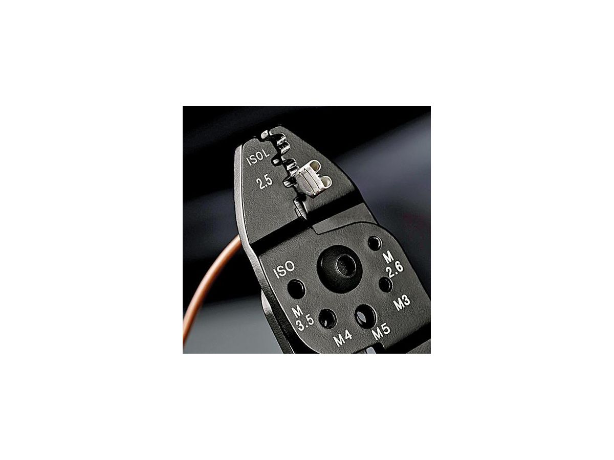 KNIPEX 97 32 240 Crimpzange mit Mehrko.-Hülle schwarz lackiert 240 mm