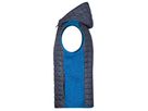 JN Men's Knitted Hybrid Vest JN768 royal-mel./anthr.-mel., Größe M