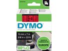 DYMO D1 Schriftband 9mm/7m schwarz/rot S0720720