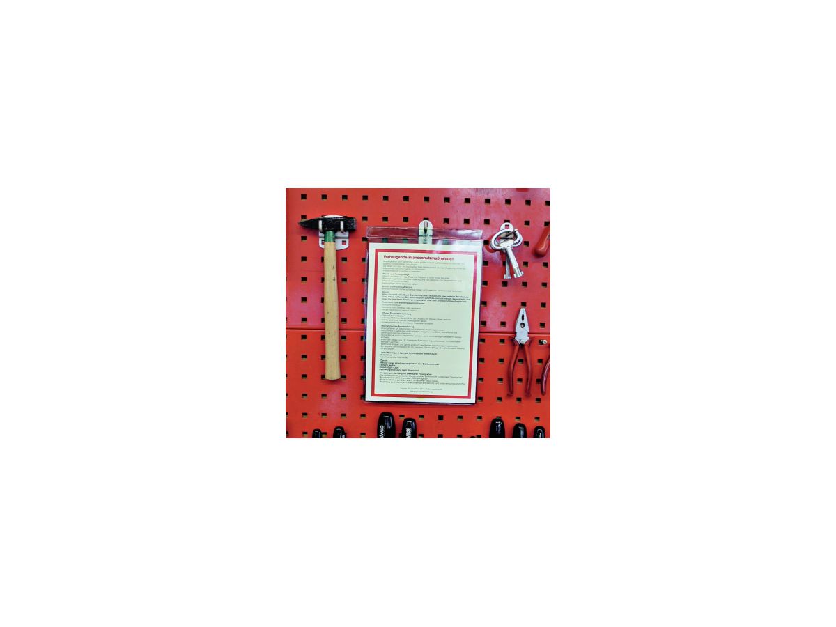 Leitz Sichttasche 40940000 DIN A4 0,2mm genarbt Öse PVC weich farblos