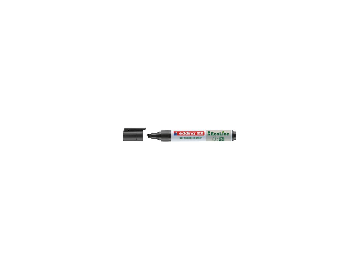 edding Permanentmarker 22 EcoLine 4-22001 1-5mm Keilspitze schwarz