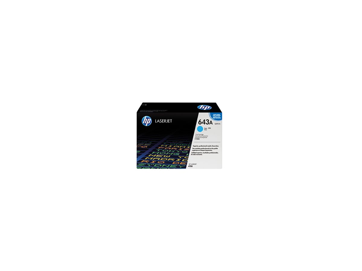 HP Toner Q5951A 643A 10.000Seiten cyan