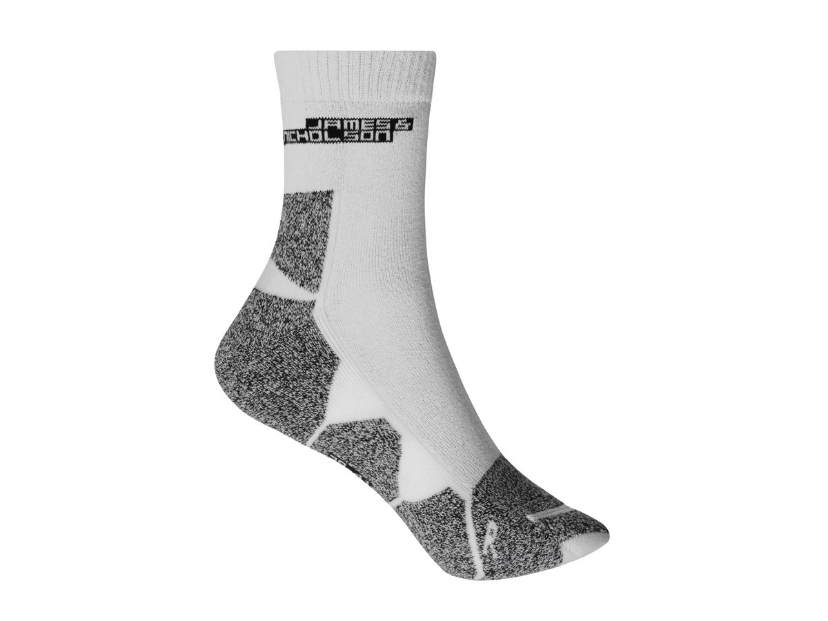 JN Sport Socks JN215 white/white, Größe 35-38