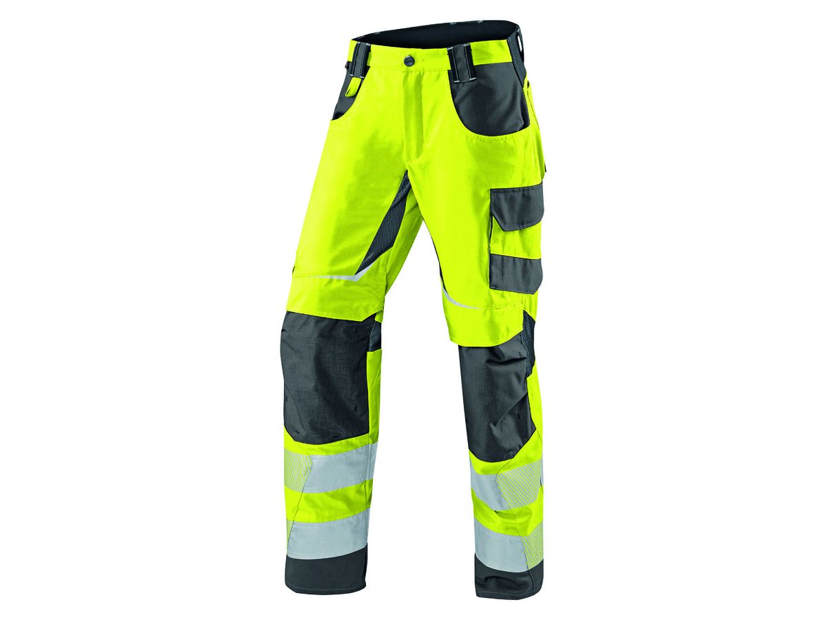 KÜBLER REFLECTIQ SOMMERHOSE PSA 2, warngelb/anthrazit, Gr. 50