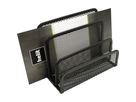helit Briefständer Mesh H2518395 14x7x9,7cm 3Fächer Metall schwarz