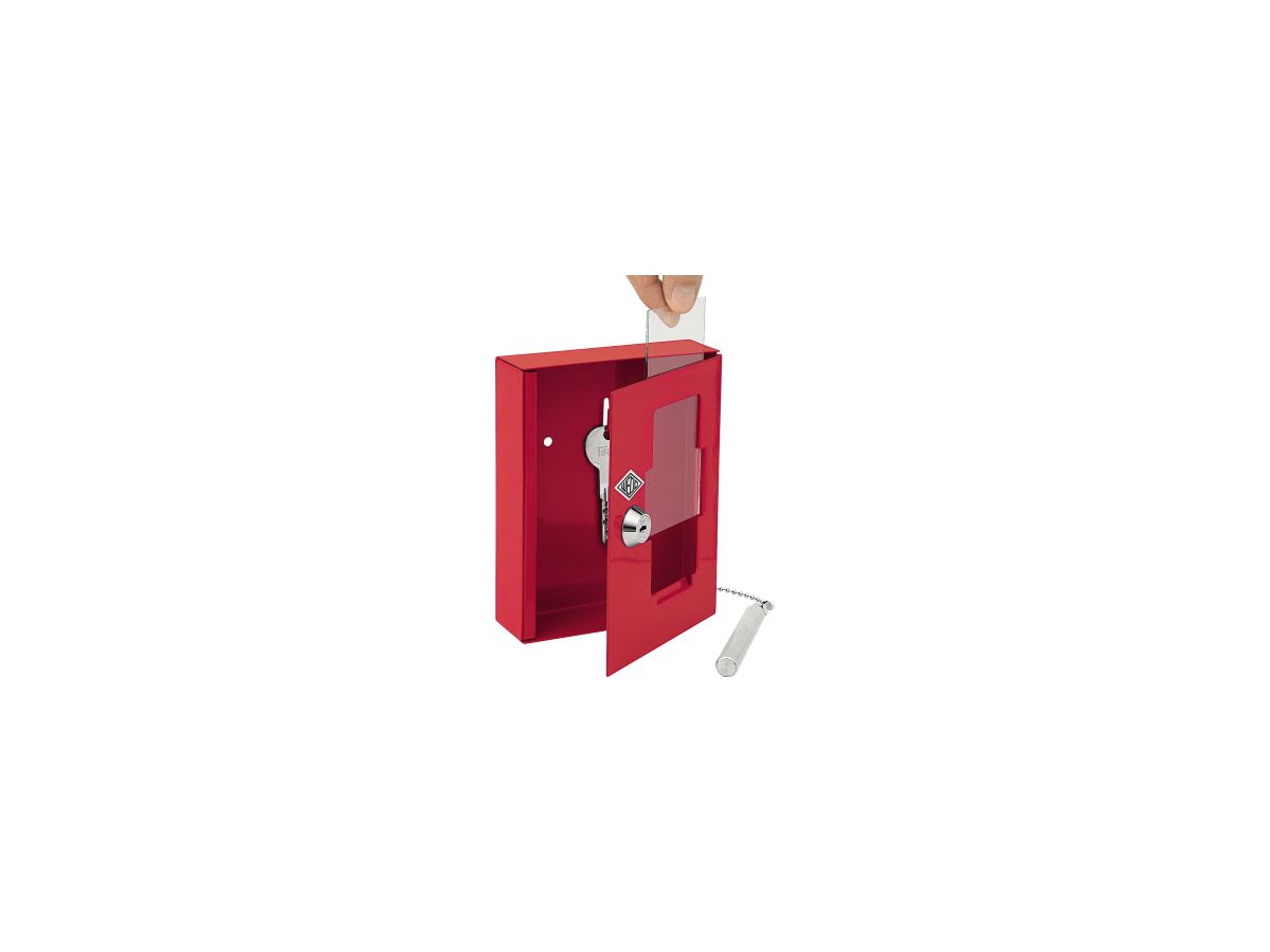 WEDO Notschlüsselkasten 10250102X 150x120x40mm rot