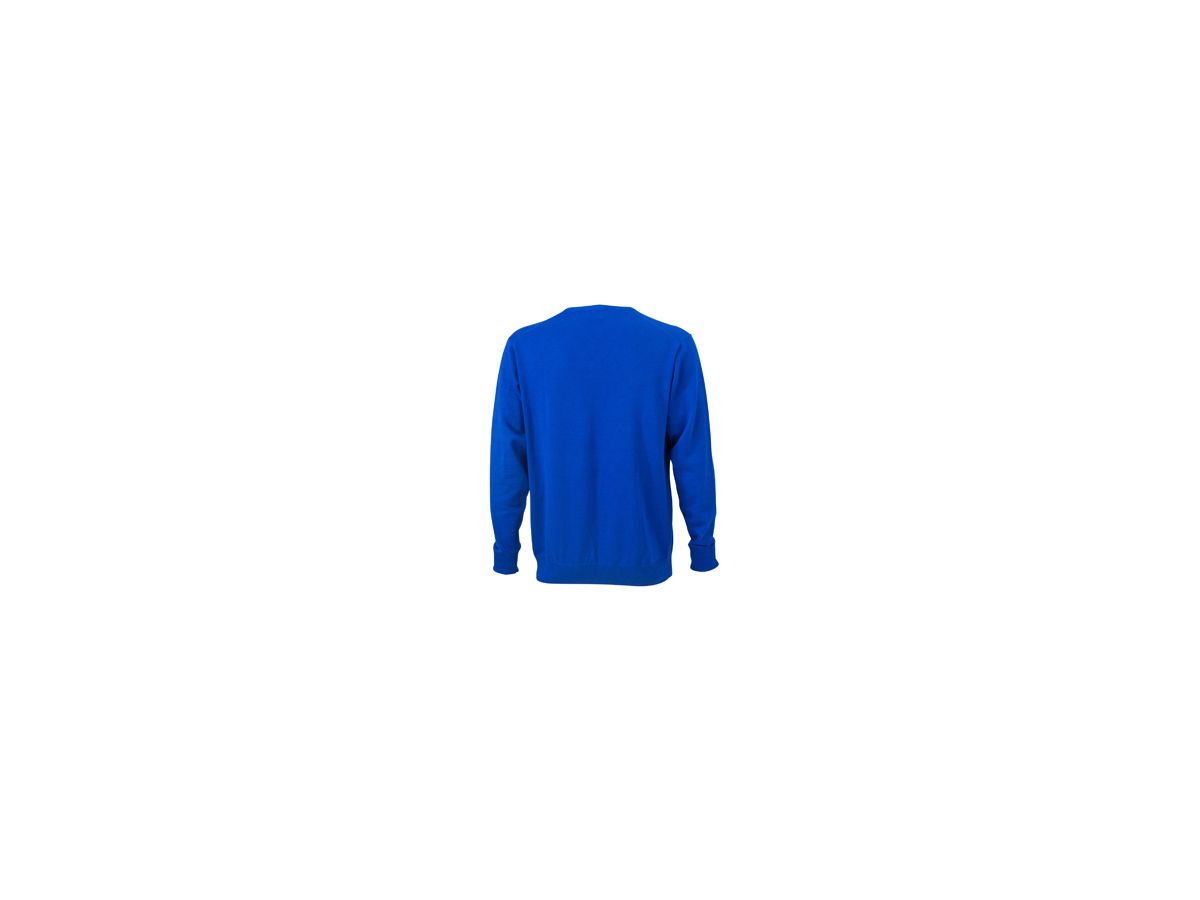 JN Mens V-Neck Pullover JN659 100%BW, royal, Größe 2XL