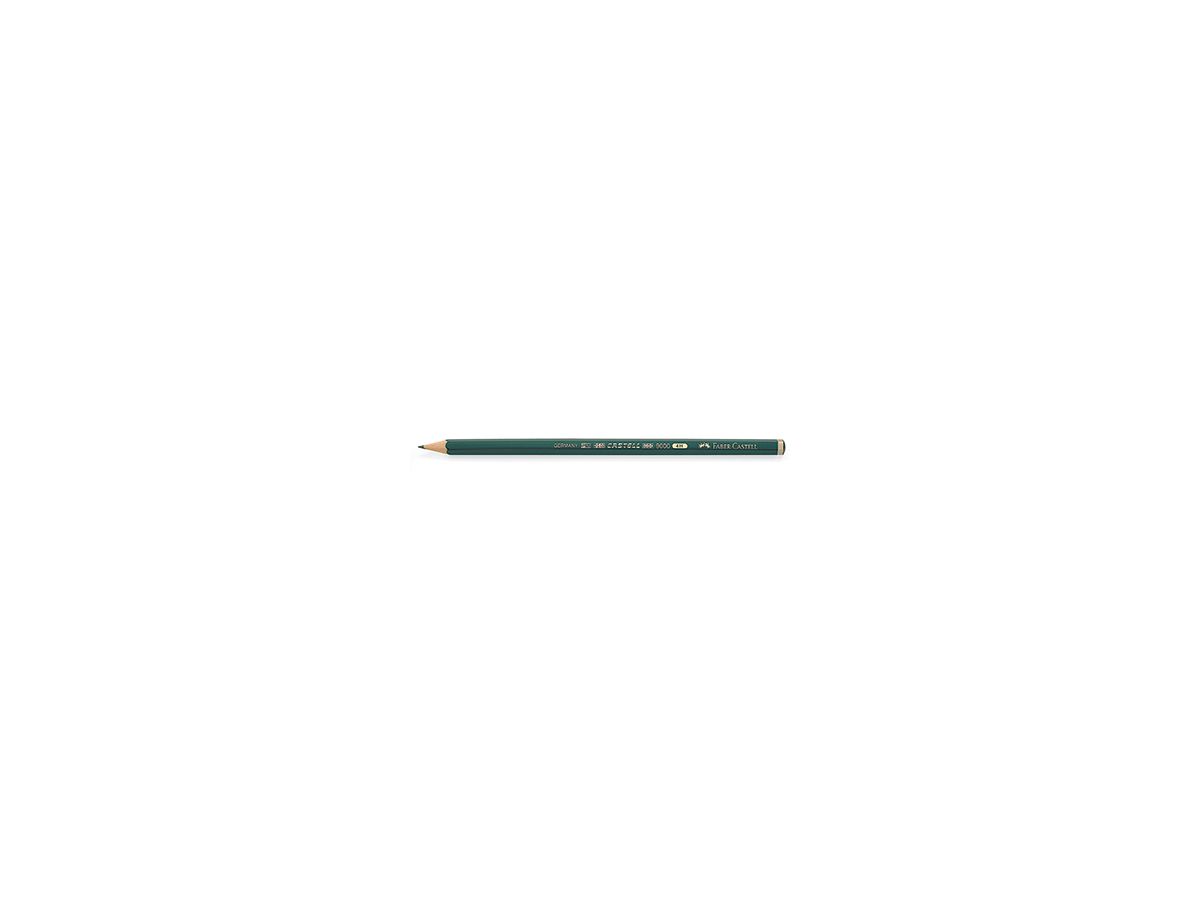 Faber-Castell Bleistift CASTELL 9000 119014 4H dunkelgrün