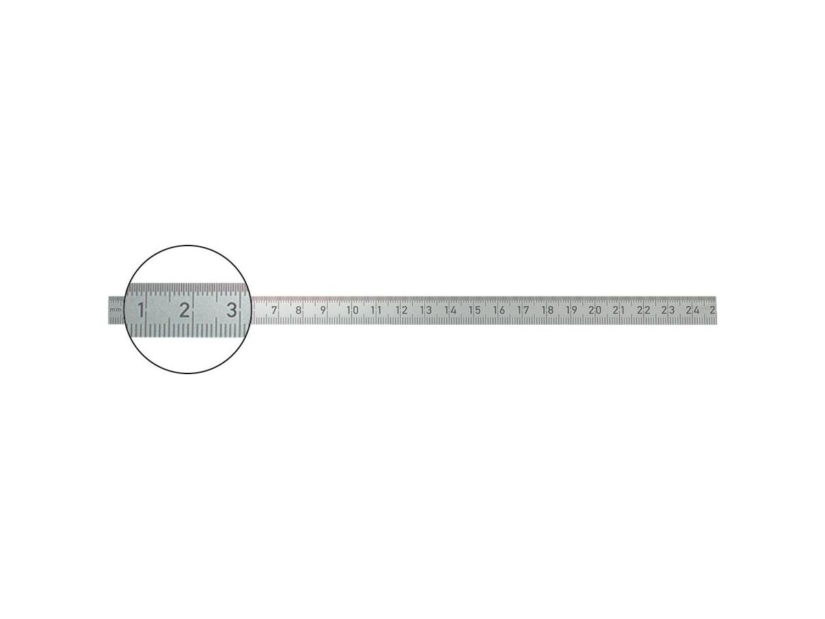 Steel ruler 2000x30mm stainl. FORMAT