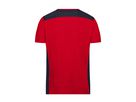 JN Herren Workwear  T-Shirt JN860 red/navy, Größe XS