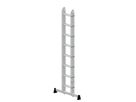 Aluminium-Klappleiter 2-teilig mit nivello-Traverse 2x8 32216