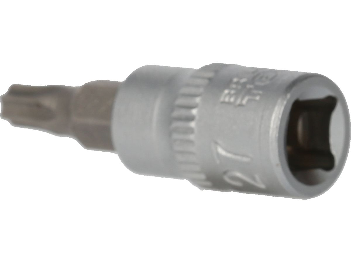 BRILLIANT TOOLS 1/4" TORX Schraubendre. Einsatz,m.Bohrung, 38mm, T27