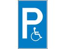 Parkplatzss. Behindertenp Aluminium geprägt