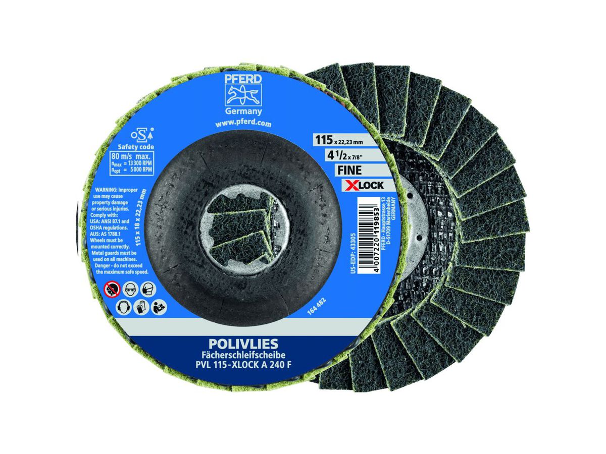 PFERD Polivliesscheibe X-LOCK 115mm PVL A 240 F