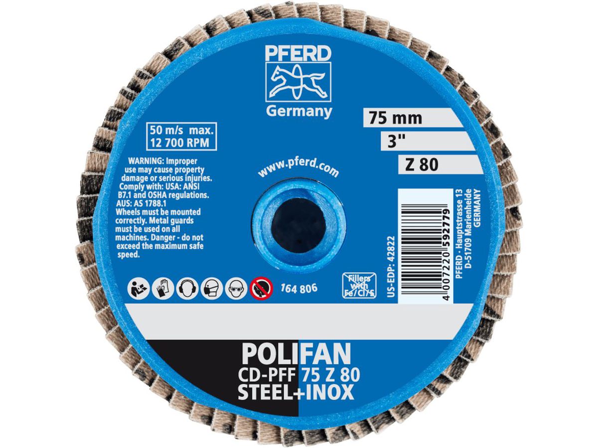 COMBIDISC mini Polifan K80 75mm PFERD