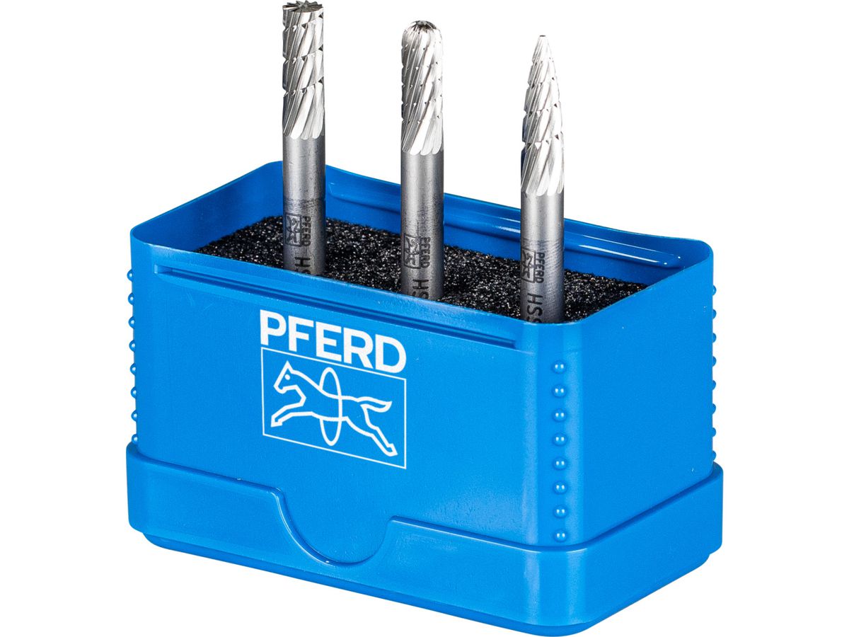 PFERD Frässtift-Satz HSS 12mm 3-teilig,