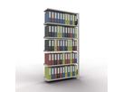 SCHULTE Büroregal AF 2000x1000x300mm mit 5 Ordnerhöhen mit Anschlagleiste