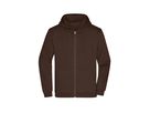 JN Promo Zip Hoody Men JN756 80%BW/20%PES brown Gr. 4XL
