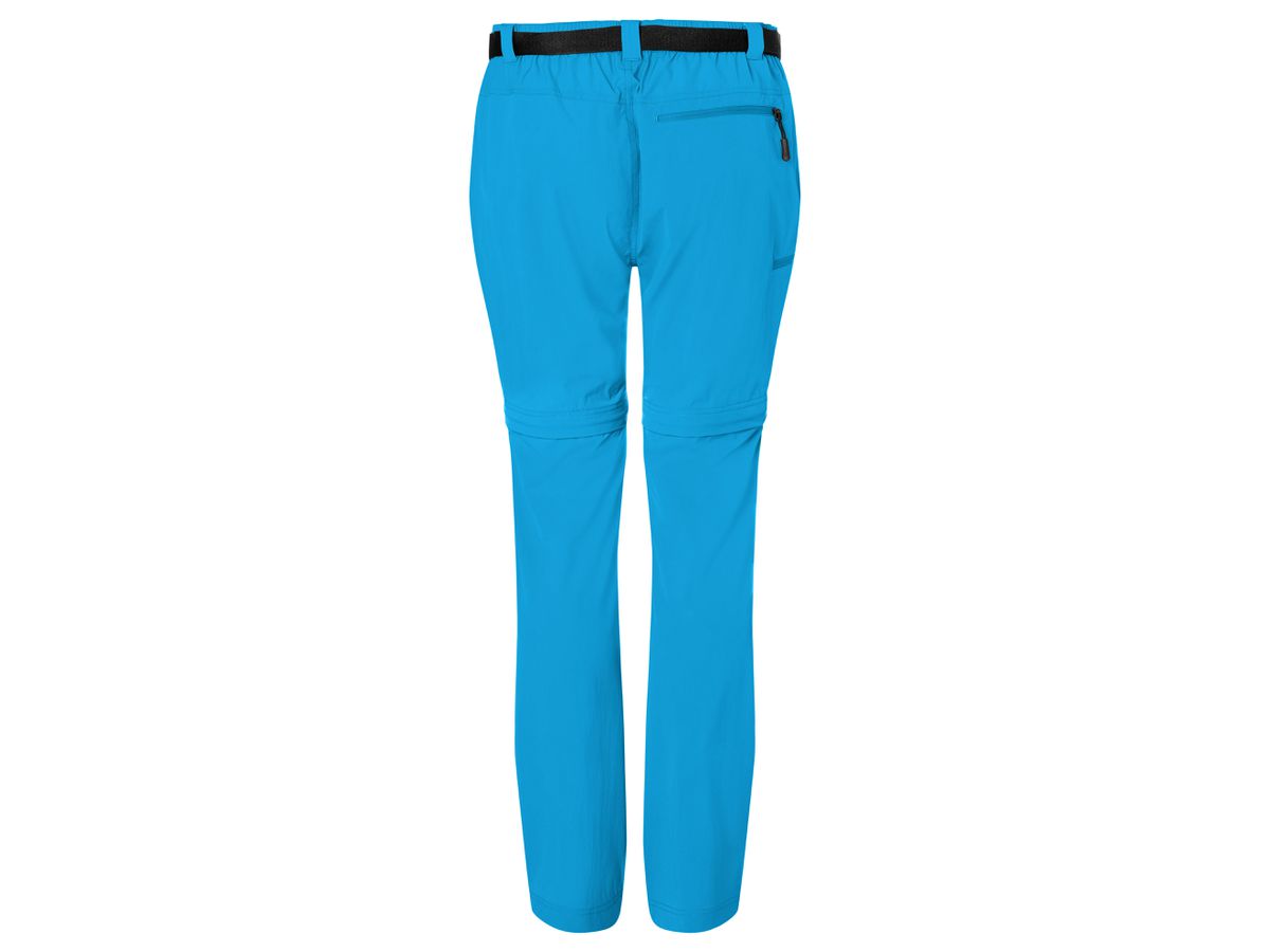 JN Ladies' Zip-Off Trekking Pants JN1201 bright-blue, Größe XL