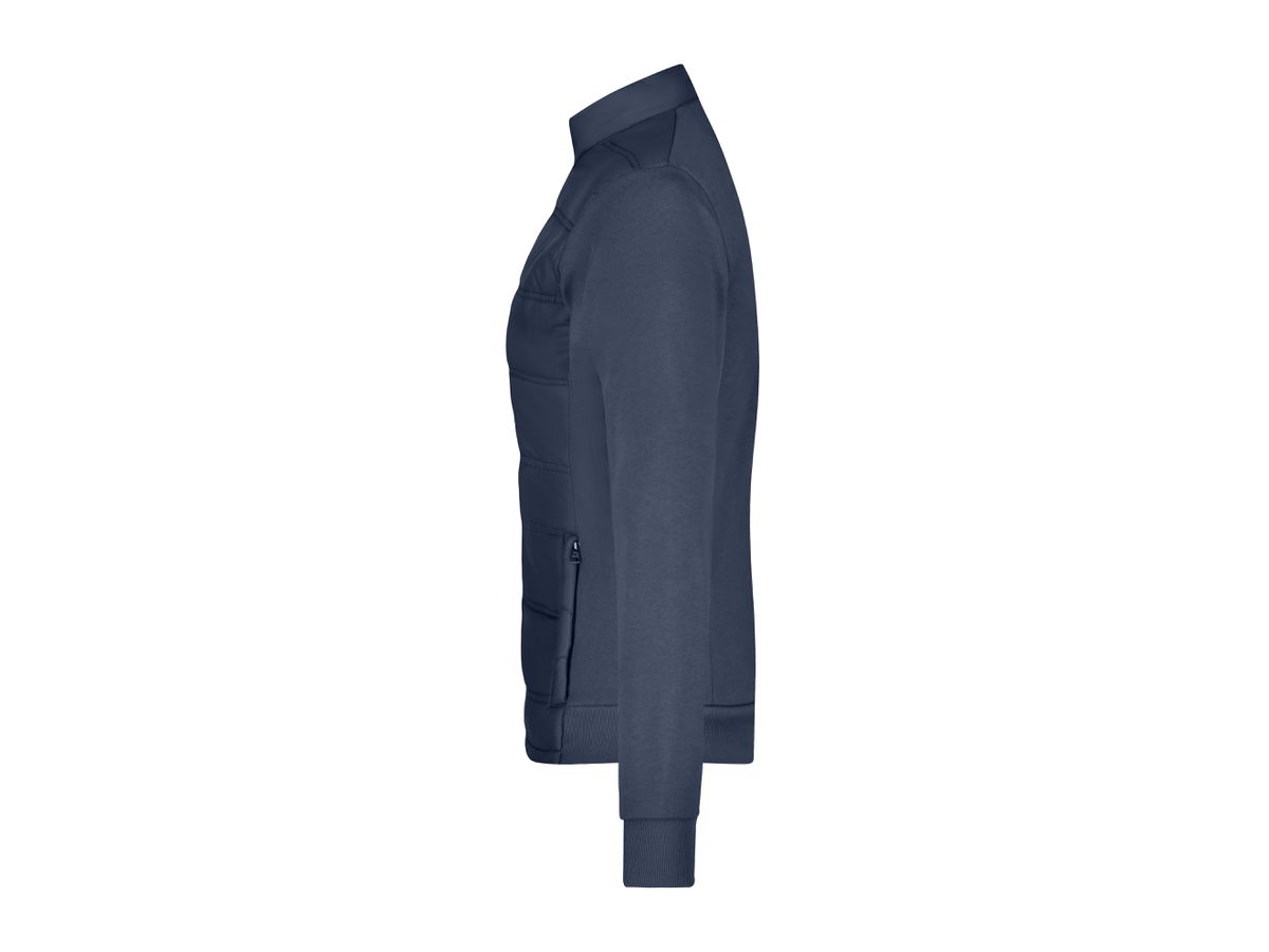 JN Ladies' Hybrid Sweat Jacket JN1123 navy, Größe S