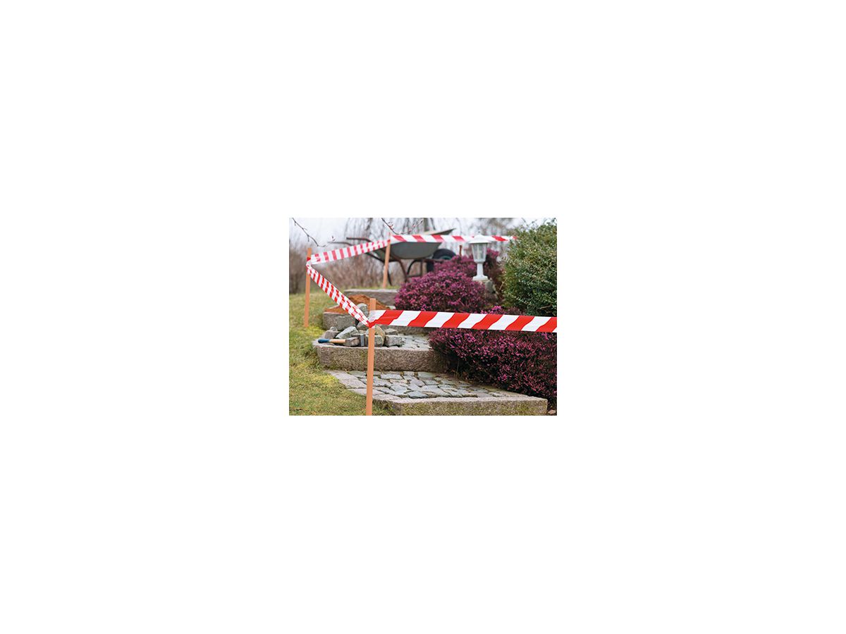 tesa Absperrband Signal 58137-00000 80mmx100m rot/weiß