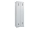 FORMAT Garderobenschrank BASIC bodenst. 1850x600x500mm, 7035, 2 Abt.