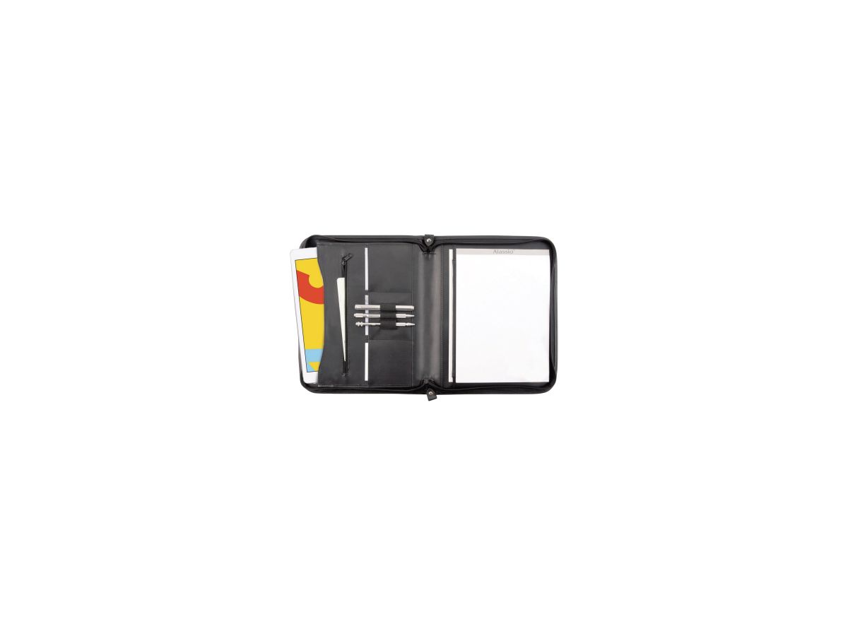 Alassio Schreibmappe MILANO 30042 36x29x5cm Lederimitat schwarz