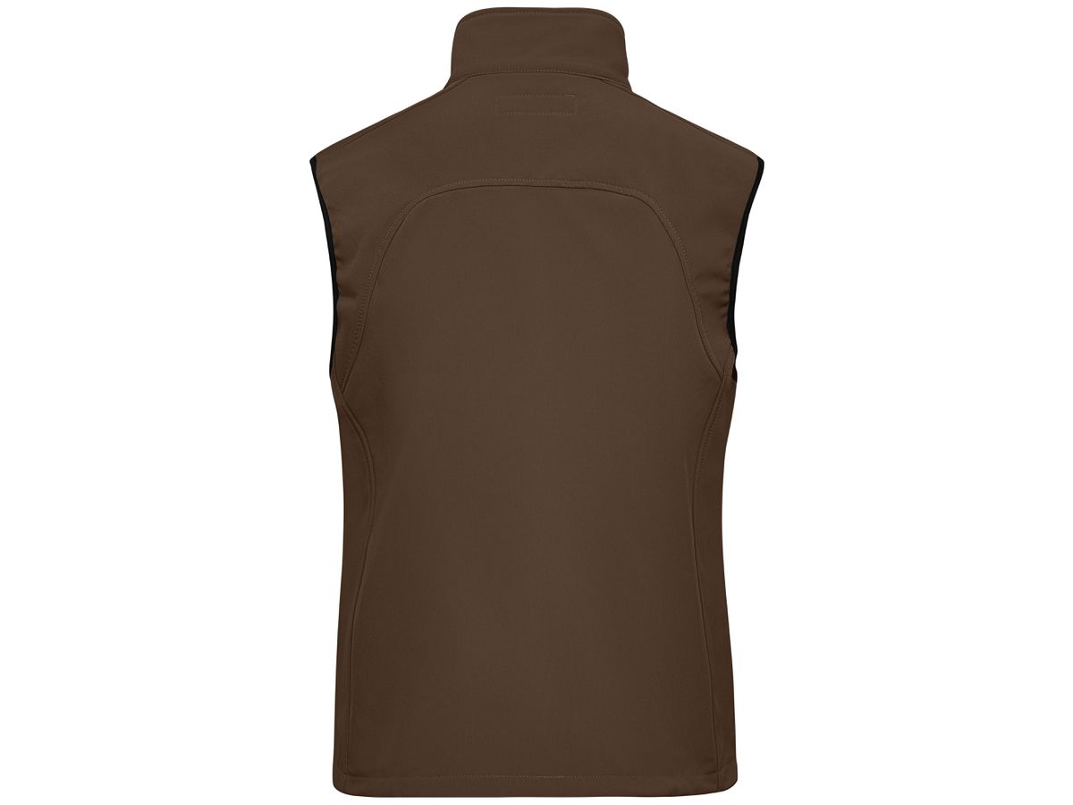 JN Ladies Softshell Vest JN138 95%PES/5%EL, brown, Größe 2XL