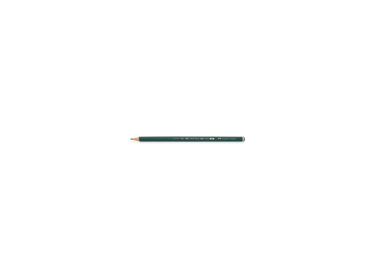 Faber-Castell Bleistift CASTELL 9000 119008 8B dunkelgrün