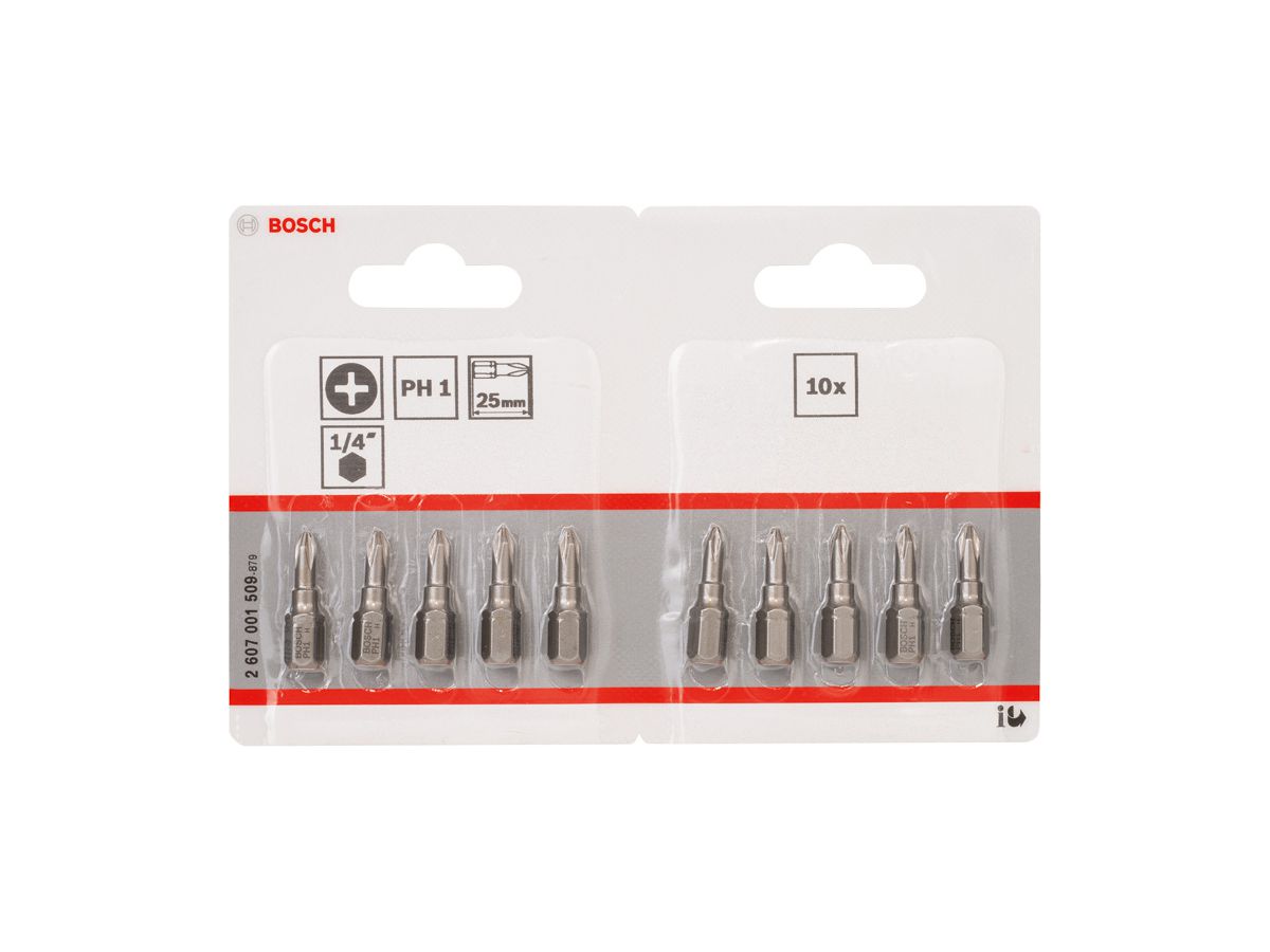 10ST PH KREUZS. BIT GR.1 XH 25 MM