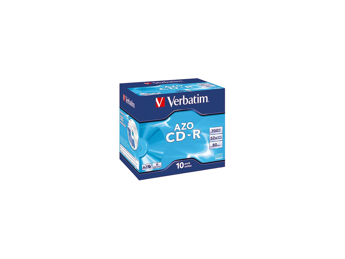 Verbatim CD-R 43327 52x 700MB 80Min. Jewelcase 10 St./Pack.