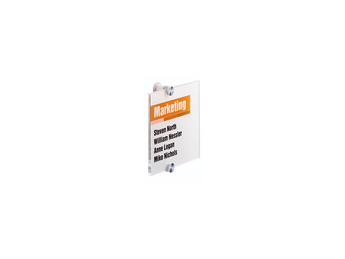 DURABLE Türschild CRYSTAL SIGN 482219 148x148mm transparent