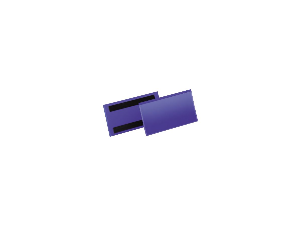 DURABLE Etikettentasche 174207 magnet. 150x67mm d.bl 50 St./Pack.