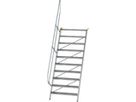 Aluminium-Treppe 60 Grad 10 Stufen B 1000 mm
