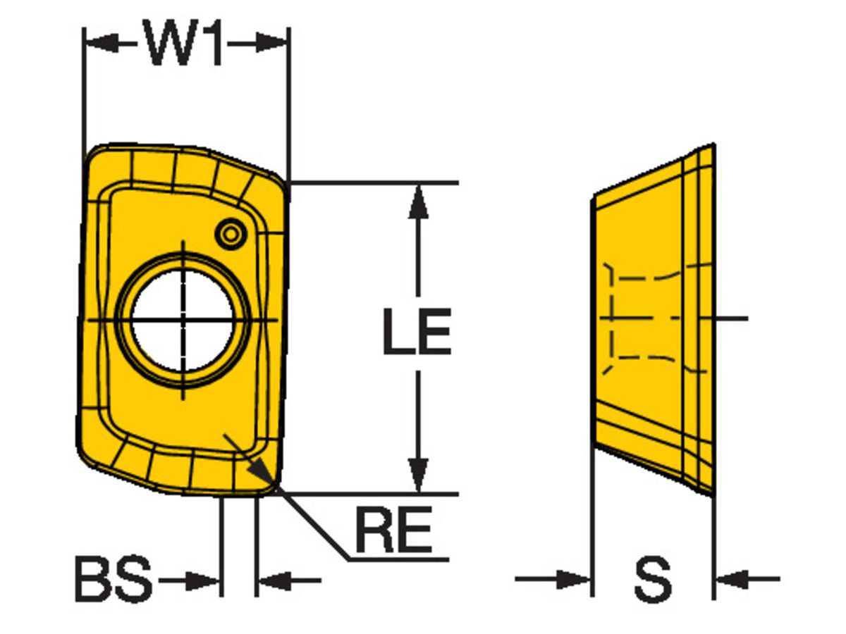 COROMILL 390 Fräswendeplatte 390R-070204M-PM 4340