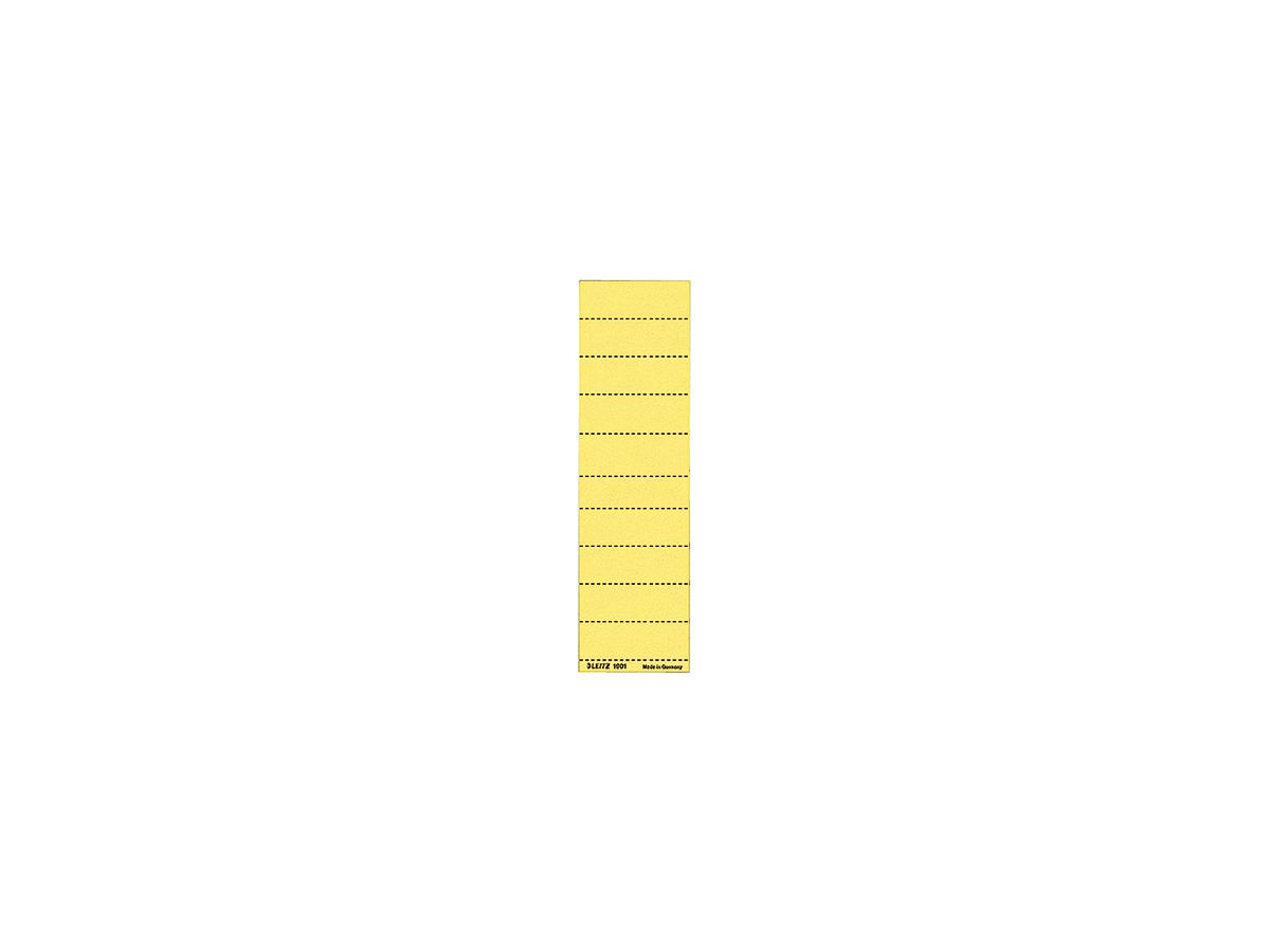Leitz Beschriftungsschild 19010015 blanko 4zeilig gelb 100 St./Pack.