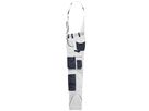 JN Workwear Pants with Bib JN1833 white/carbon Gr. 62