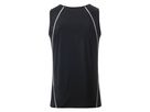 JN Men's Sports Tanktop JN494 black/white, Größe XL