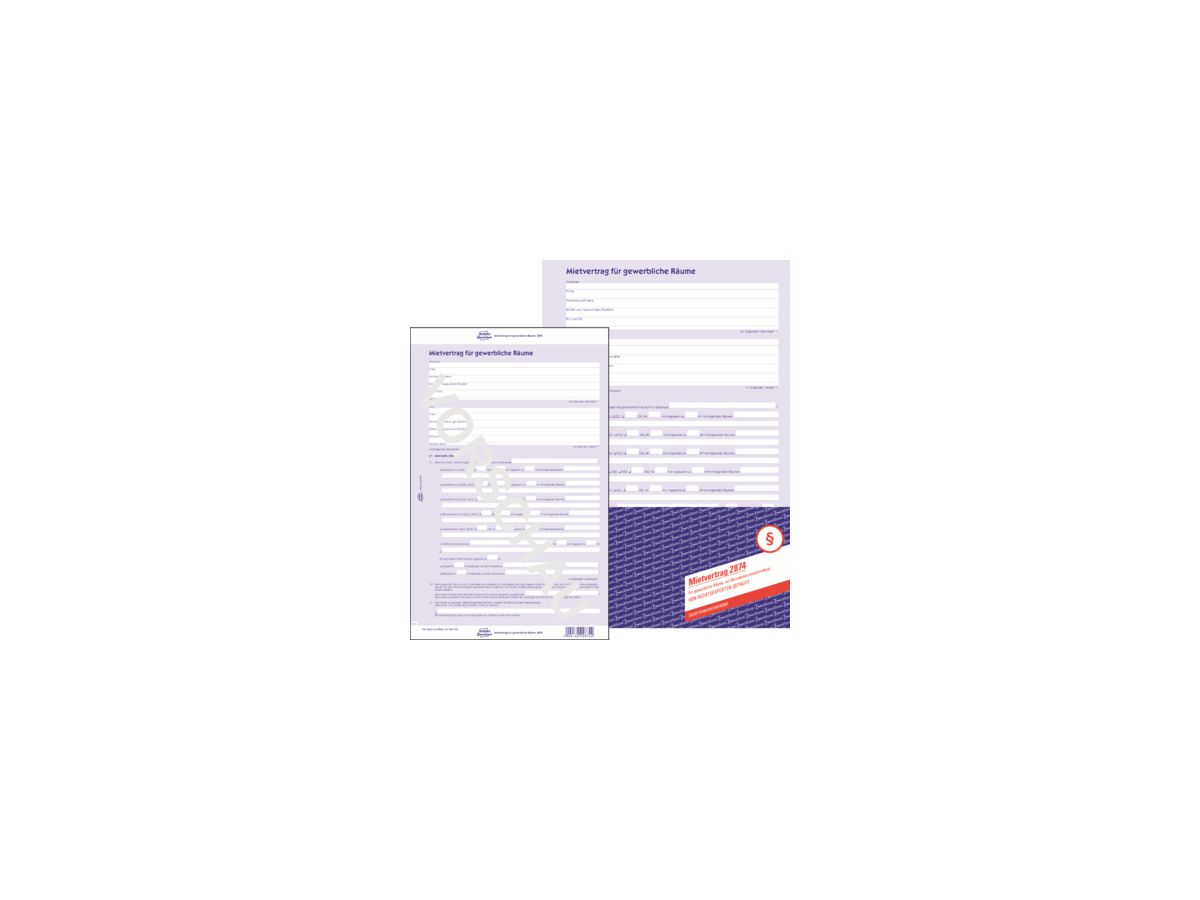 Avery Zweckform Mietvertrag 2874 DIN A4 2x3Blatt