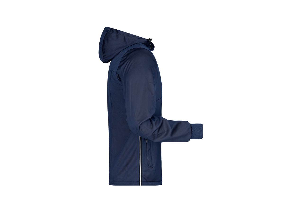 JN Mens Maritime Jacket JN1078 100%PES, navy/navy/white, Größe L