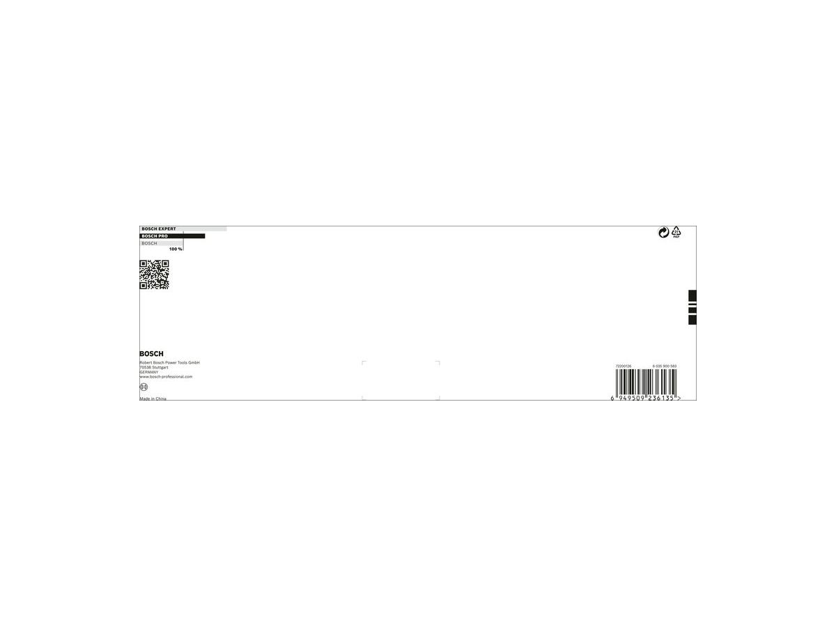 BOSCH Tough Box large 50x120x355 mm leer